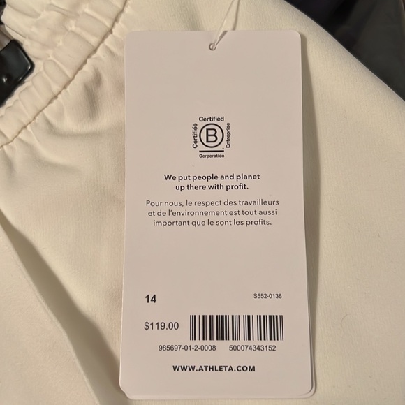 Athleta Endeavor Wide Leg Pants pants, NWT, ivory - Picture 4 of 6